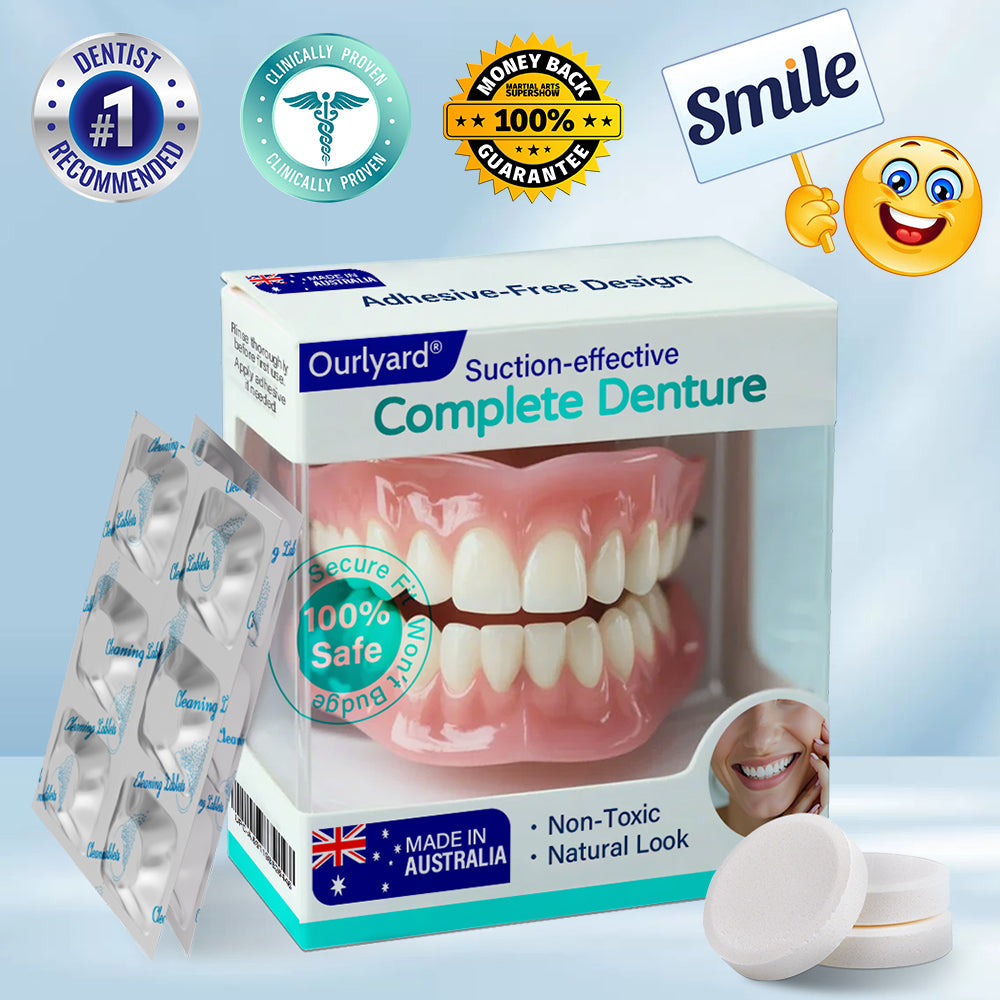 ✅ Made and Shipped from Australia | Ourlyard® Suction-fit Complete Denture🍇 up