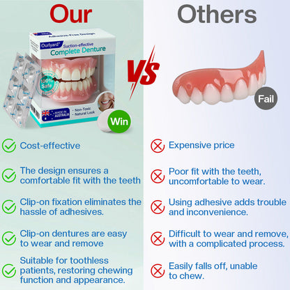 ✅ Made and Shipped from Australia | Ourlyard® Suction-fit Complete Denture🍇 up