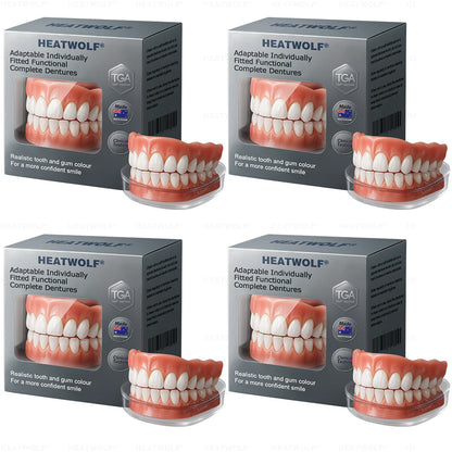 ✅ Made and Shipped from the Australia | HEATWOLF® Adaptable Custom-Fit Functional Complete Dentures 🍀
